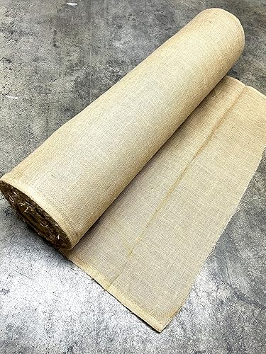 Miniatura 2 de AAYU Rollo de tela de arpillera de 48 pulgadas de alta calidad, 48 pulgadas x 50 yardas (4 pies por 150 pies), suministros de boda y manualidades,