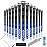 CHAMPKEY Premium Hybrid Golf Grips 13 Pack with All Repair Kits - All Weather Performance Golf Club Grips - High Traction and Control Half Corded Golf Grips for Men(Blue,Oversize)