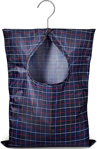 Miniatura 7 de Handy Laundry Bolsa de pinzas para ropa, 11 x 15 pulgadas, capacidad para 100 alfileres de ropa de tamaño mediano, material de lona duradero, gancho