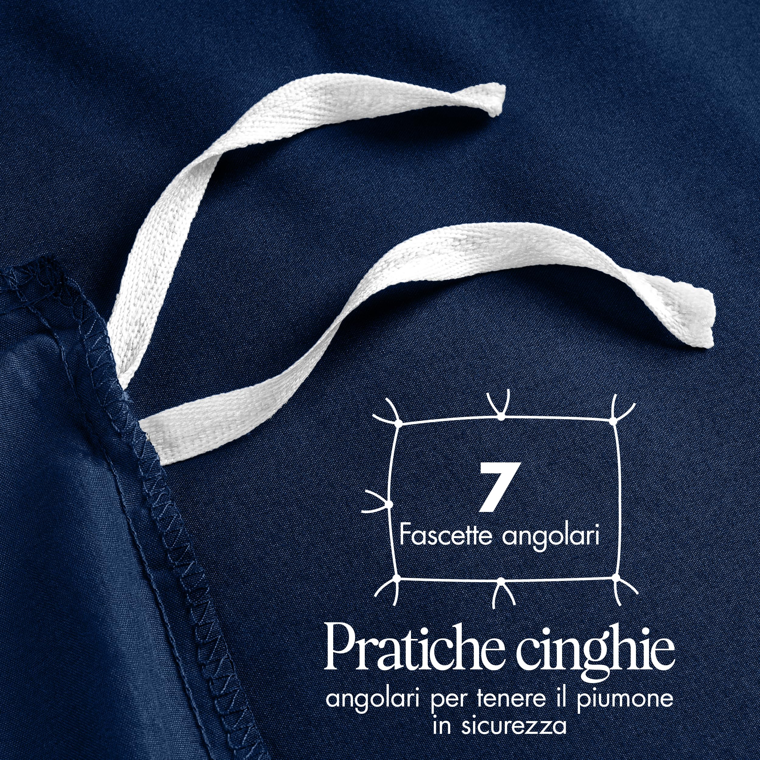 Utopia Bedding Copripiumino King Size - Microfibra Copripiumino 230x220cm + Federe 50x75cm - Blu Navy