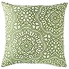 Amazon Brand – Stone & Beam Medallion Decorative Throw Pillow, 17" x 17", Peridot