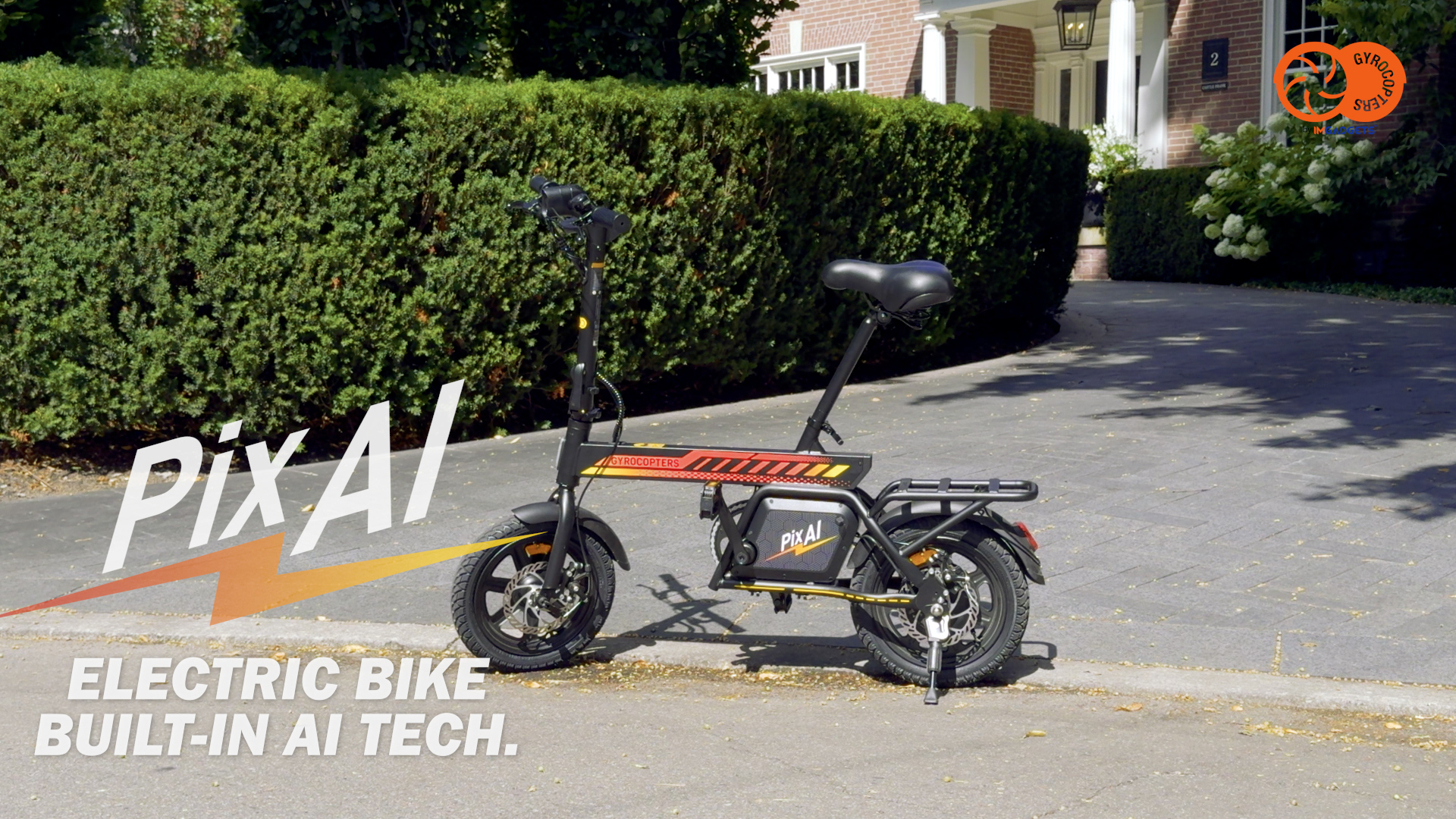 Gyrocopters PixAI Folding Electric Bike for Adults & Teens | Dual