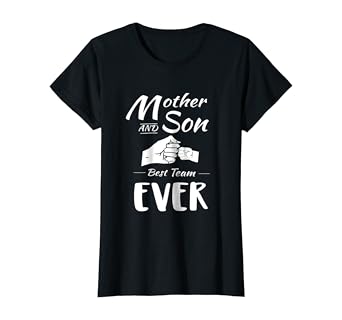mom and son matching shirts