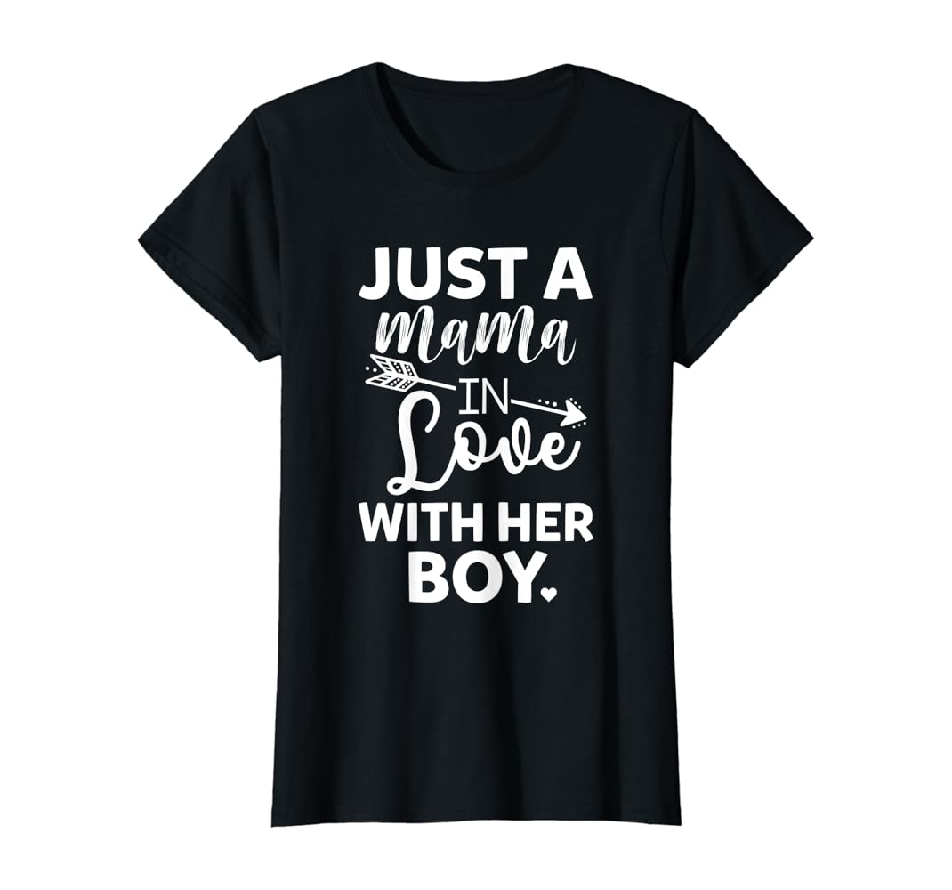 Just a mama in love with her boy shirt Clearance