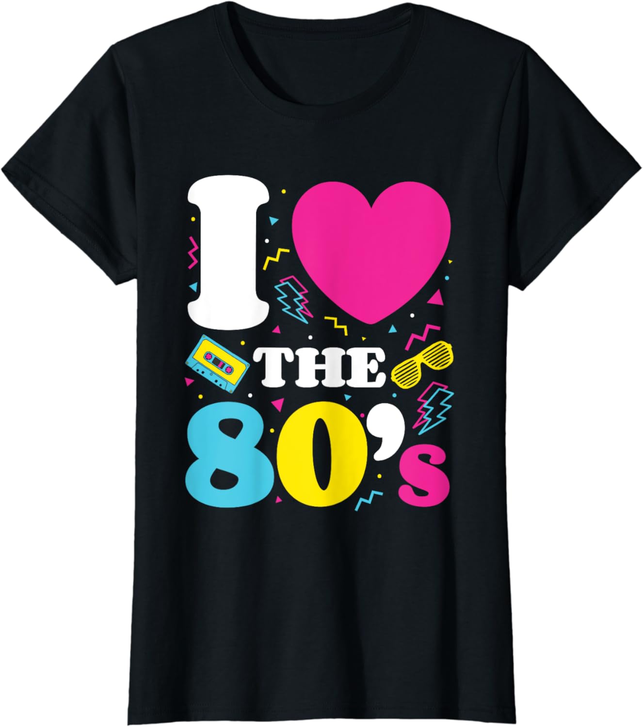 I Love The 80s, 1980s, Retro Eighties Costume Party T-Shirt