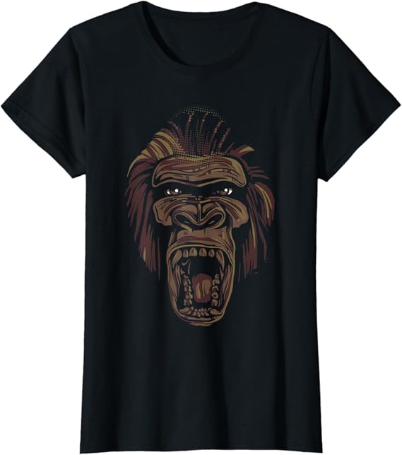 クールゴリラ顔 Tシャツ Tシャツ カットソー 通販 Amazon