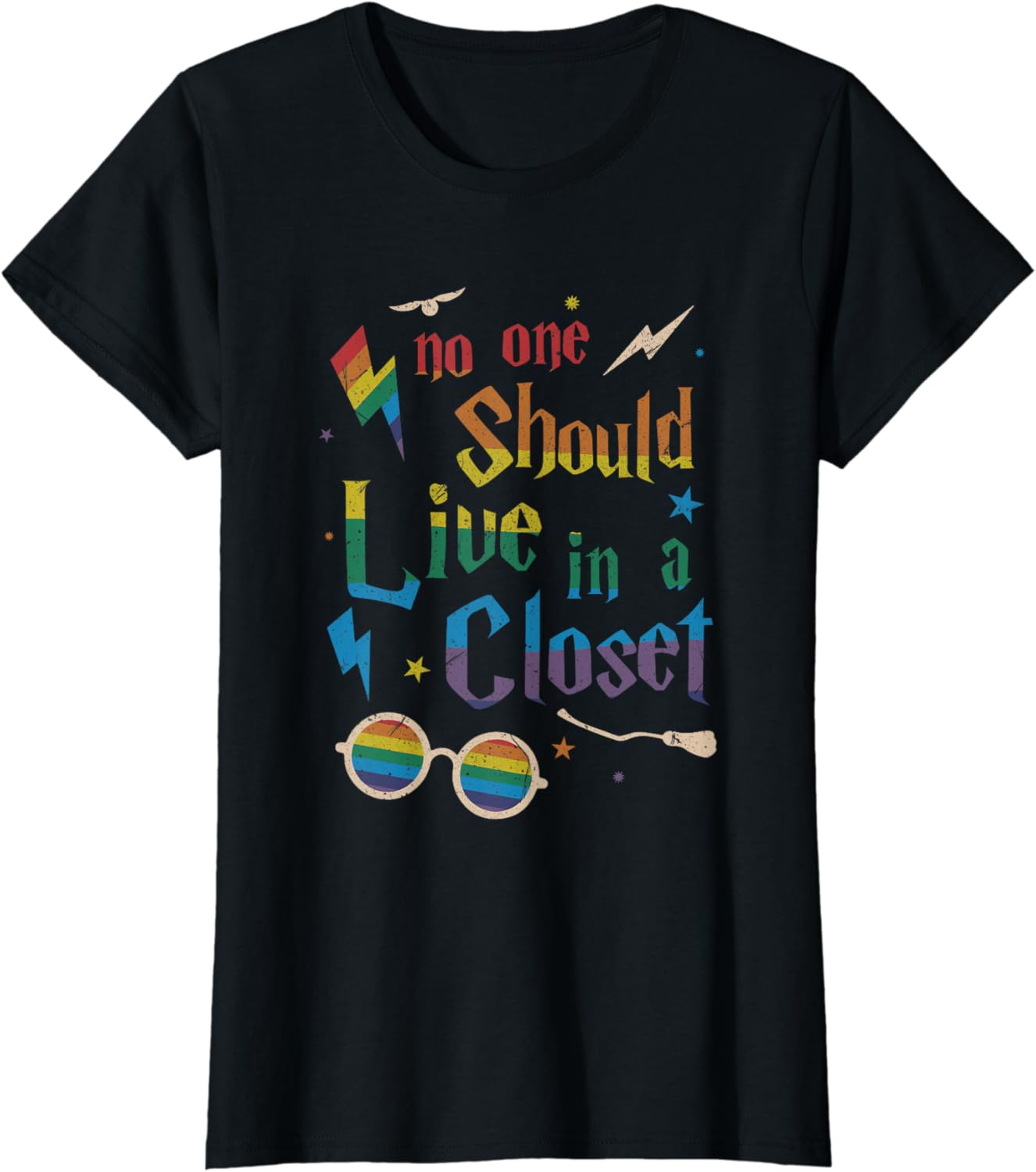 No One Should Live In A Closet LGBTQ Gay Pride Proud Ally T-Shirt