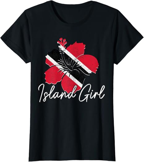 Island Girl Trinidadian Flag tee shirt