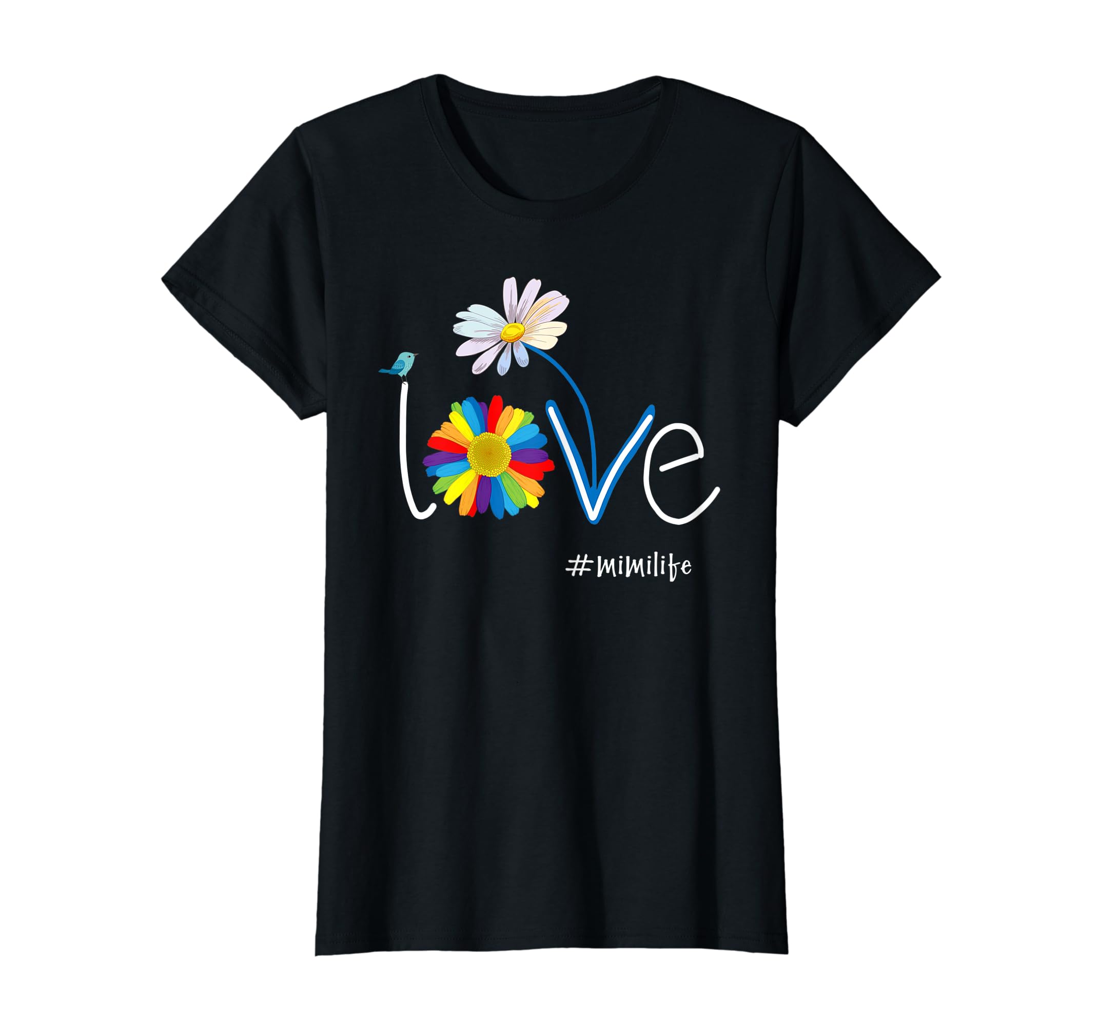 Amazon.com: ... Daisy Flowers Bird Love #mimilife T Life Mimi