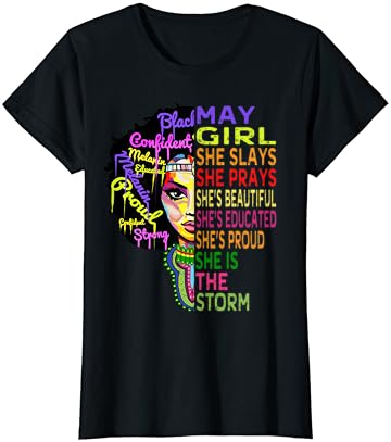 Womens Queens are Born in Might Shirt for Woman – Womens Birthday T-Shirt