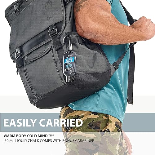 Miniatura 6 de WARM BODY COLD MIND Tiza líquida prémium para levantamiento de pesas, agarre de mano para entrenamiento cruzado, escalada, gimnasia, levantamiento