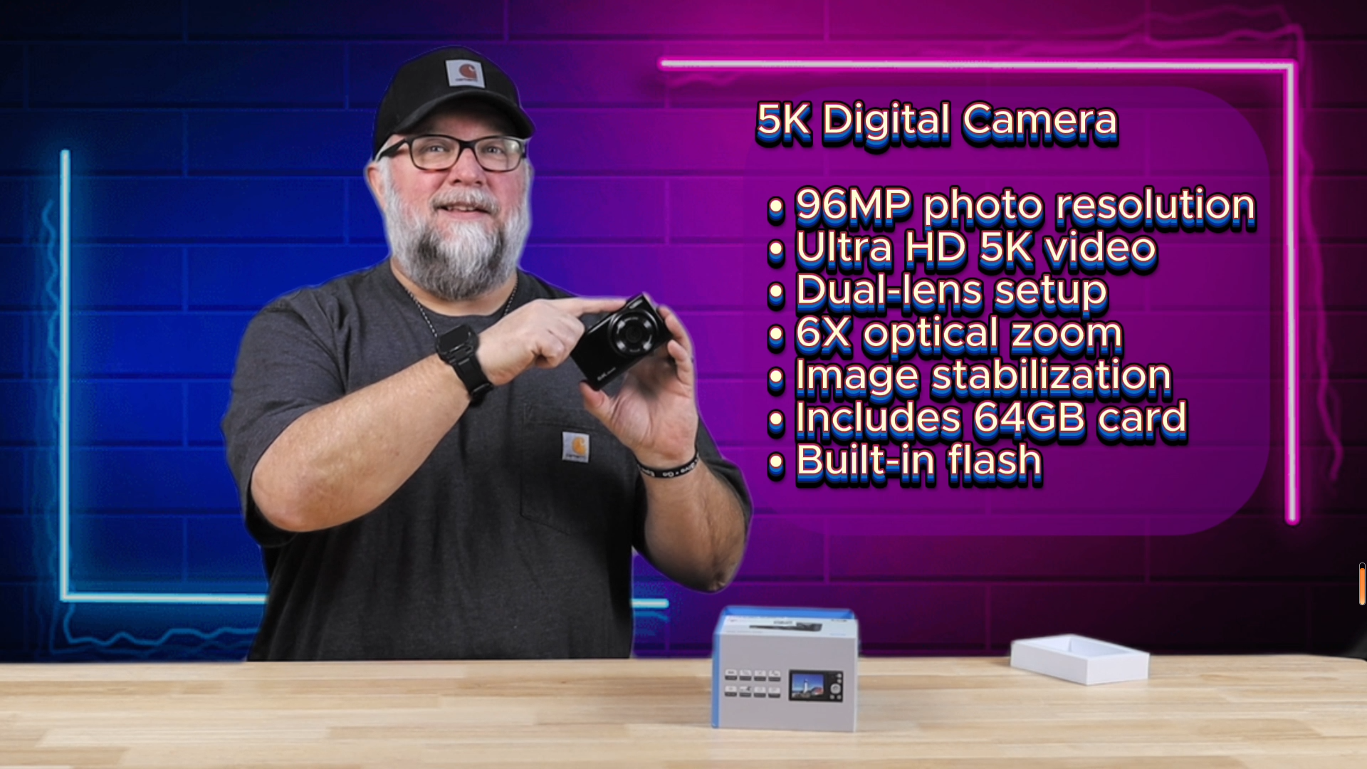 Amazon.com : 5K Digital Camera for Photography 96MP Dual Cameras