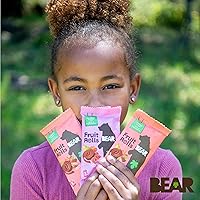 Vista 8 de Bear Paquete variado de rollos de fruta de fresa y frambuesa, 8.4 onzas