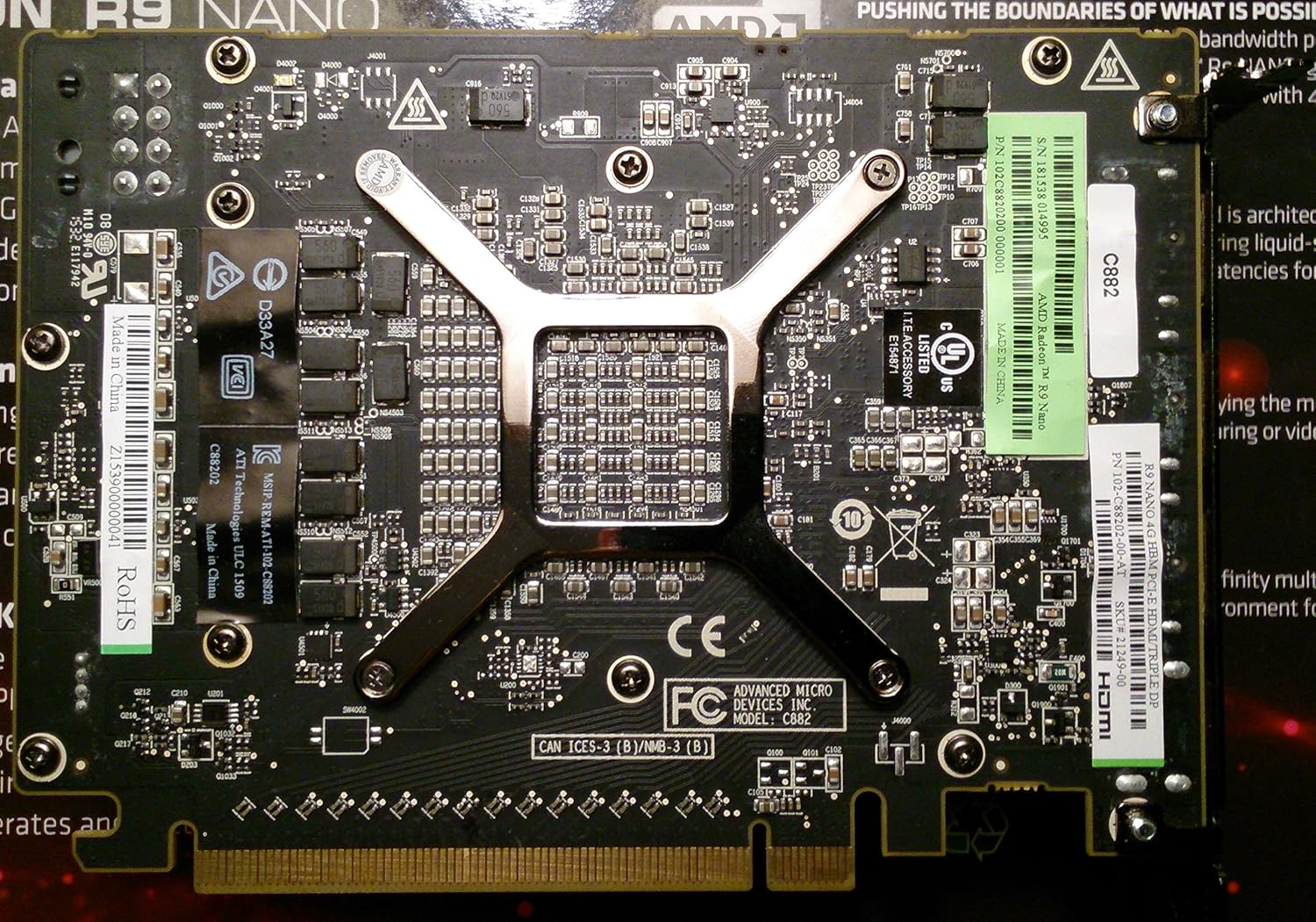 Sapphire Radeon R9 Nano 4GB HBM HDMI/Triple DP PCI-Express Graphics Card 21249-00-40G