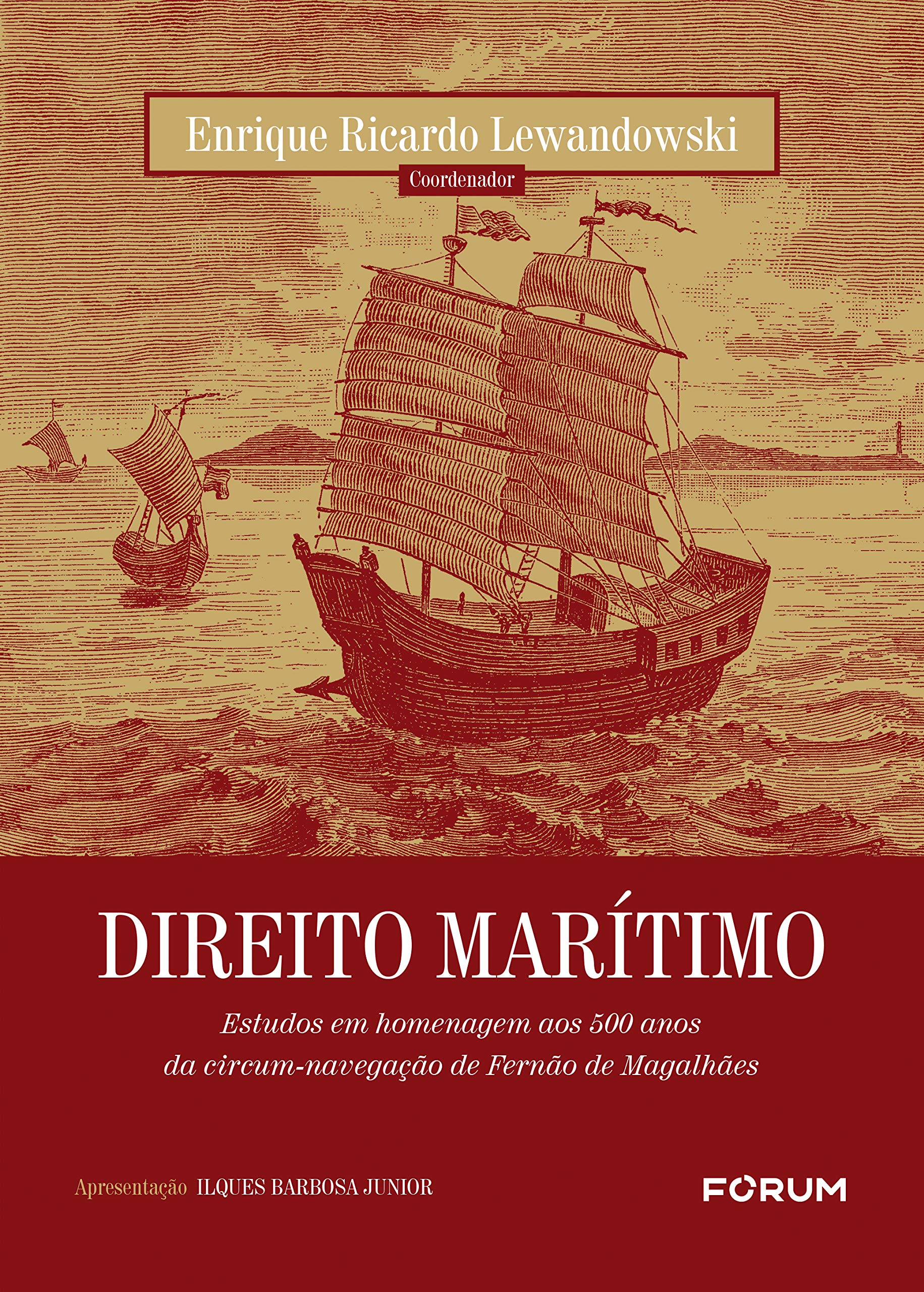 Capa de Direito Marítimo: Estudos em homenagem aos 500 anos da circum-navegação de Fernão de Magalhães
