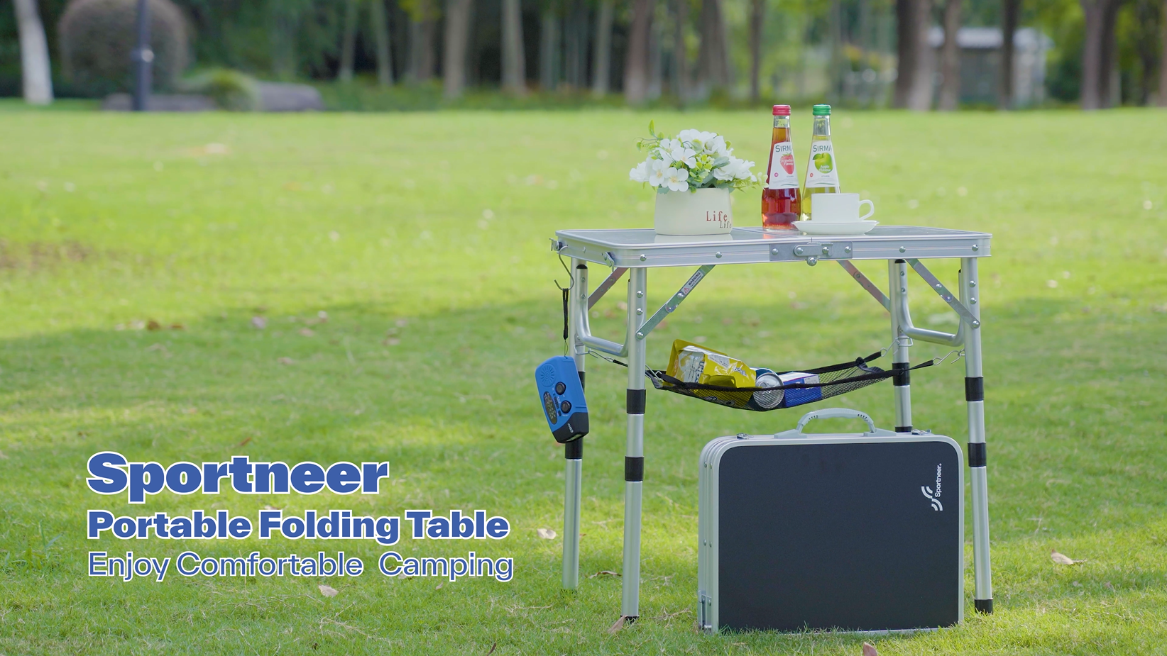Amazon.com : Sportneer Camping Table: Adjustable Height Small