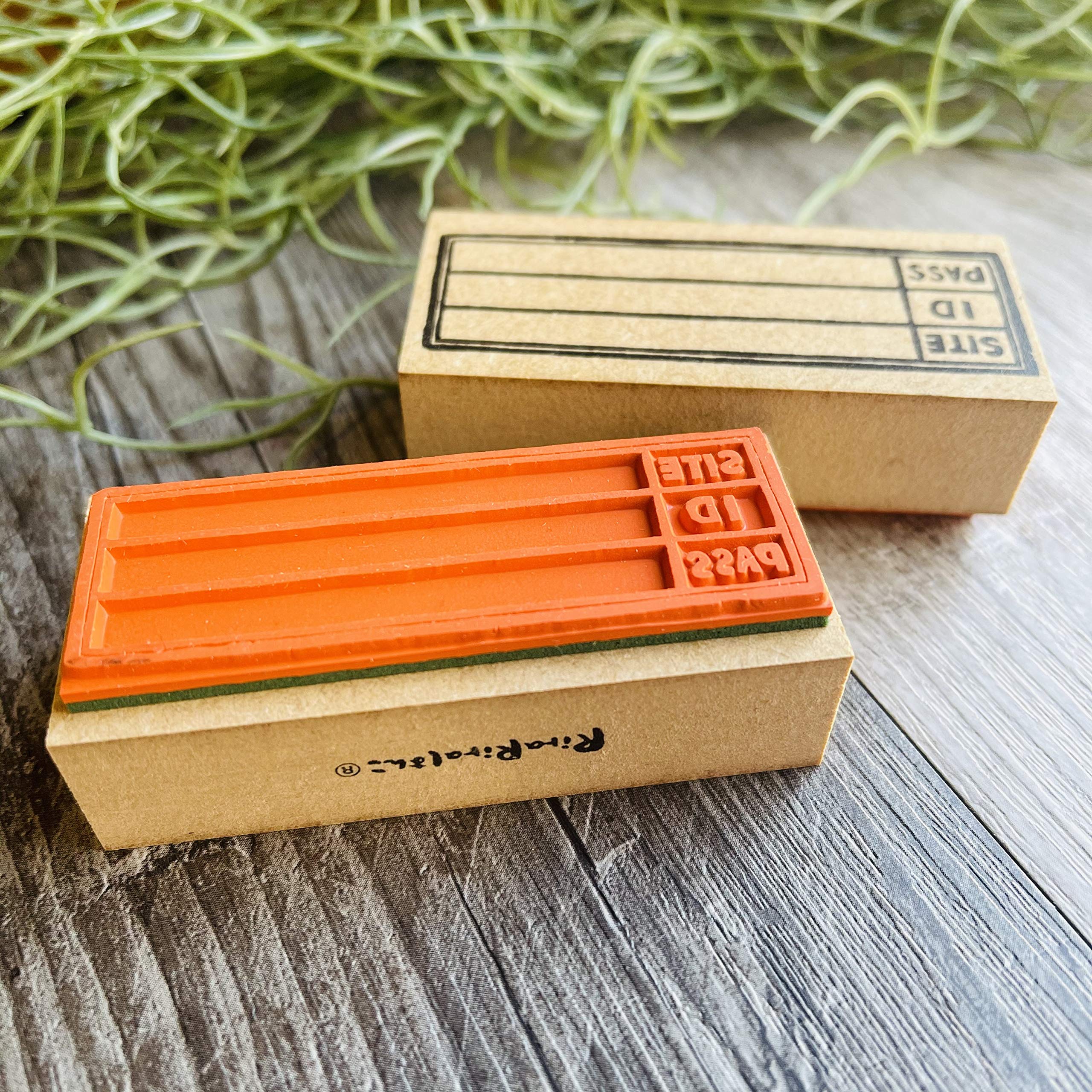 Amazon.co.jp: パスワード管理枠ラバースタンプ30mmx70mmx22mm