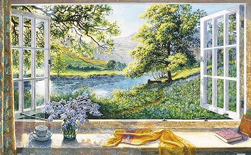 Pintoo Rompecabezas para adultos de 1000 piezas  Stephen Darbishire  Bluebells Hermoso rompecabezas de plástico para decoración del hogar, cero