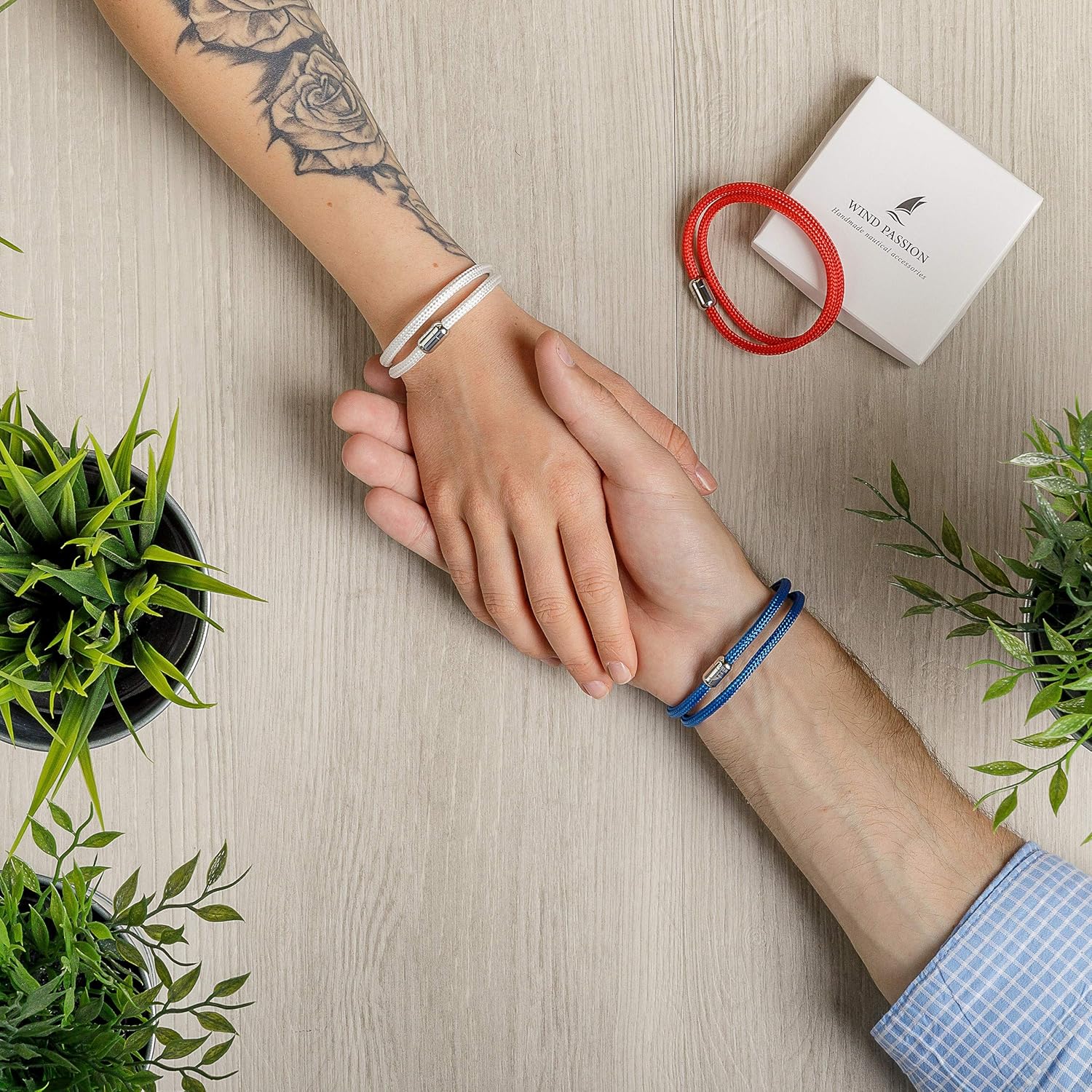 Wind Passion - paracord bracelet for women - bracelet for men - magnetic bracelet for men - rope bracelet for men - wrist bracelet - bracelet with magnetic clasp - Image 3