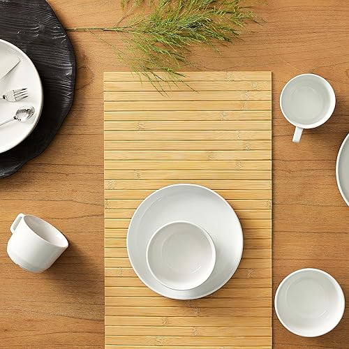 Miniatura 8 de Libbey Austin - Ensaladera de sopa de porcelana de 28 onzas, paquete de 4, color blanco