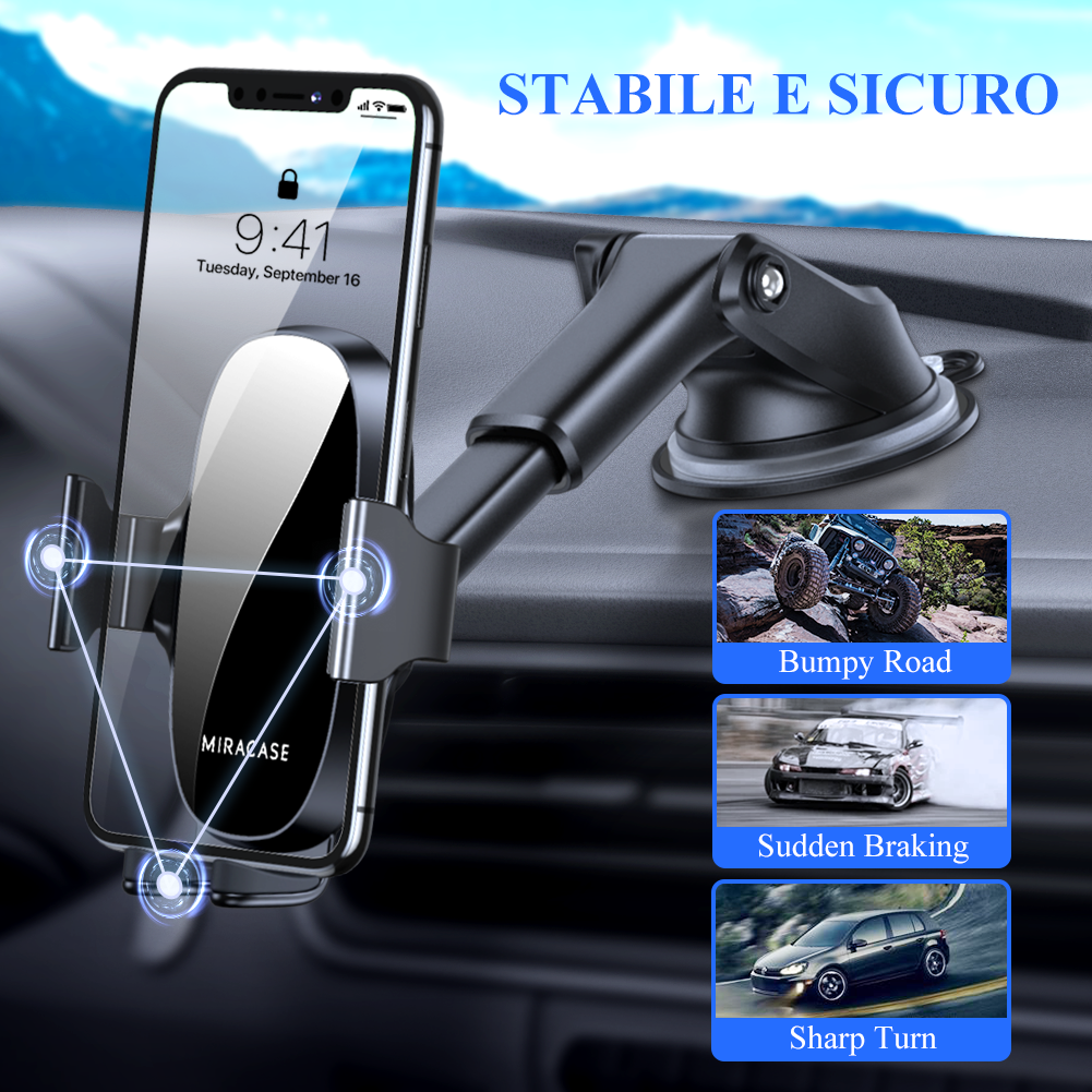 Miracase Porta Cellulare Auto [Livello