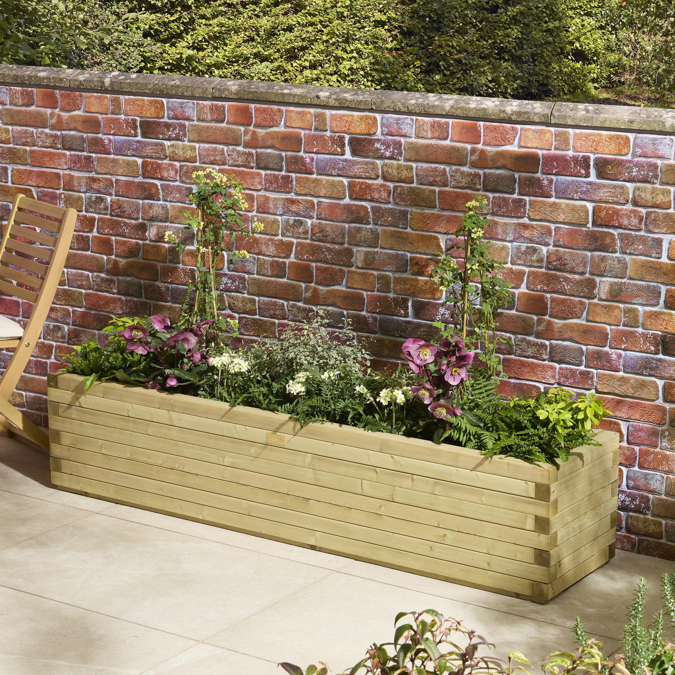Rowlinson Premier Patio Trough Planter 2m