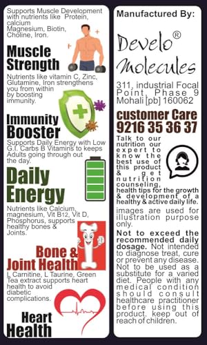 Image of Develo Diabetic Protein Powder Sugar Free Nutrition for diabetes Care (Pack of 3) Strawberry Flavour