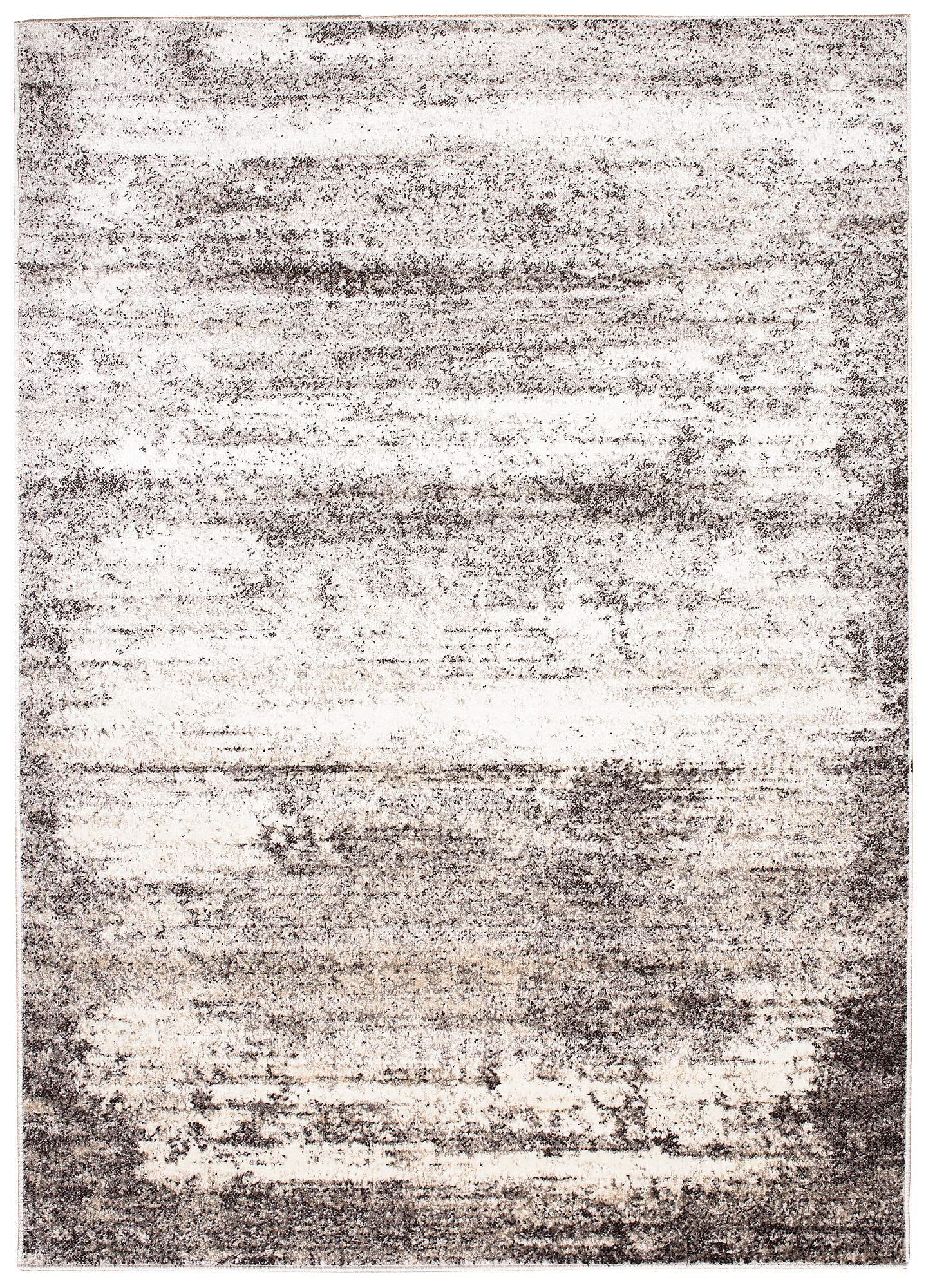 TAPISO Petra Tapis de Salon Chambre Salle à Manger Bureau Ado Design Moderne Abstrait Marron Crème Moucheté Tacheté Doux Dense Frise Poils Courts Confortable 80 x 150 cm