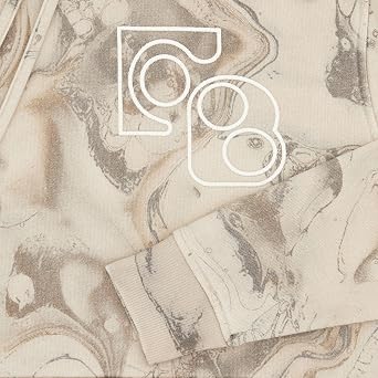 FUBU Marble FB Emboirdered Hoodie, Medium Beige