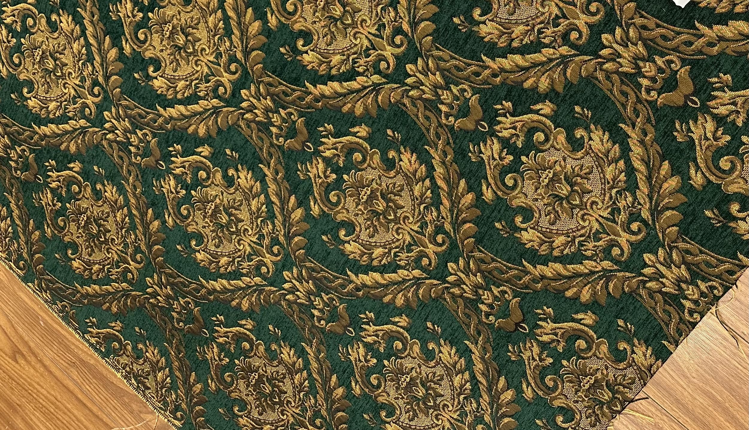 Damask Tapestry Chenille Fabric - Upholstery Fabric, 60