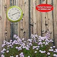 Vista 4 de Taylor Termómetros de pared para interiores y exteriores, juego de 2, negro y verde