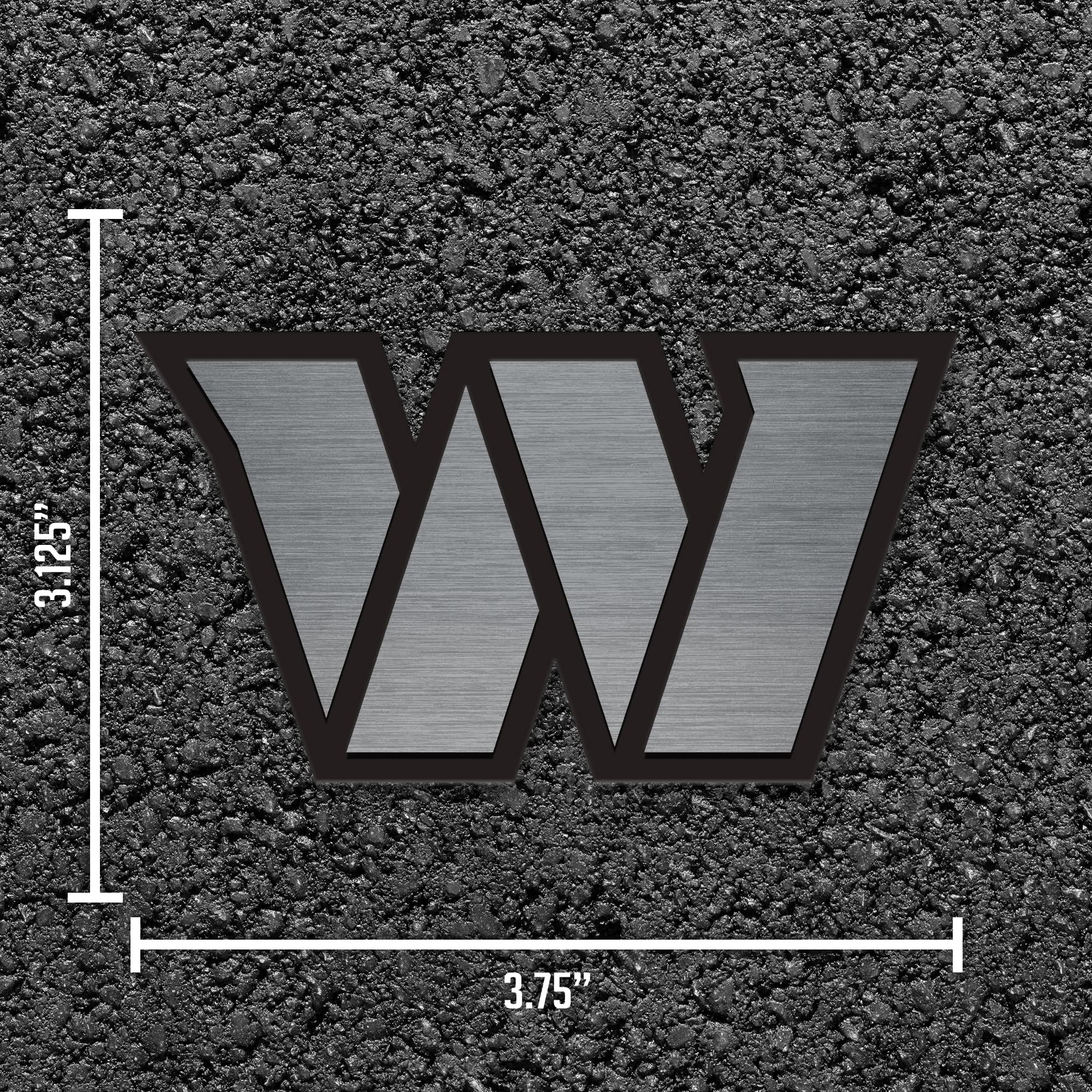 Rico Industries NFL Washington Commanders Antiguo Emblema de níquel para automóvil