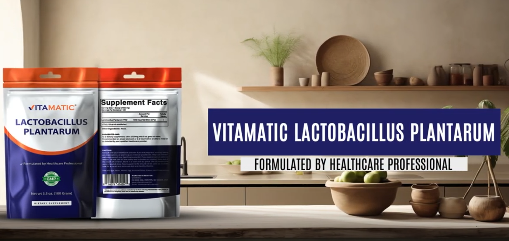 Amazon.com: Vitamatic Lactobacillus Plantarum Probiotic Powder