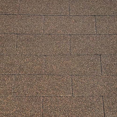 Roofing Shingles 3-Tab 39.4” by 13.1”, Brown Asphalt Shingles (8