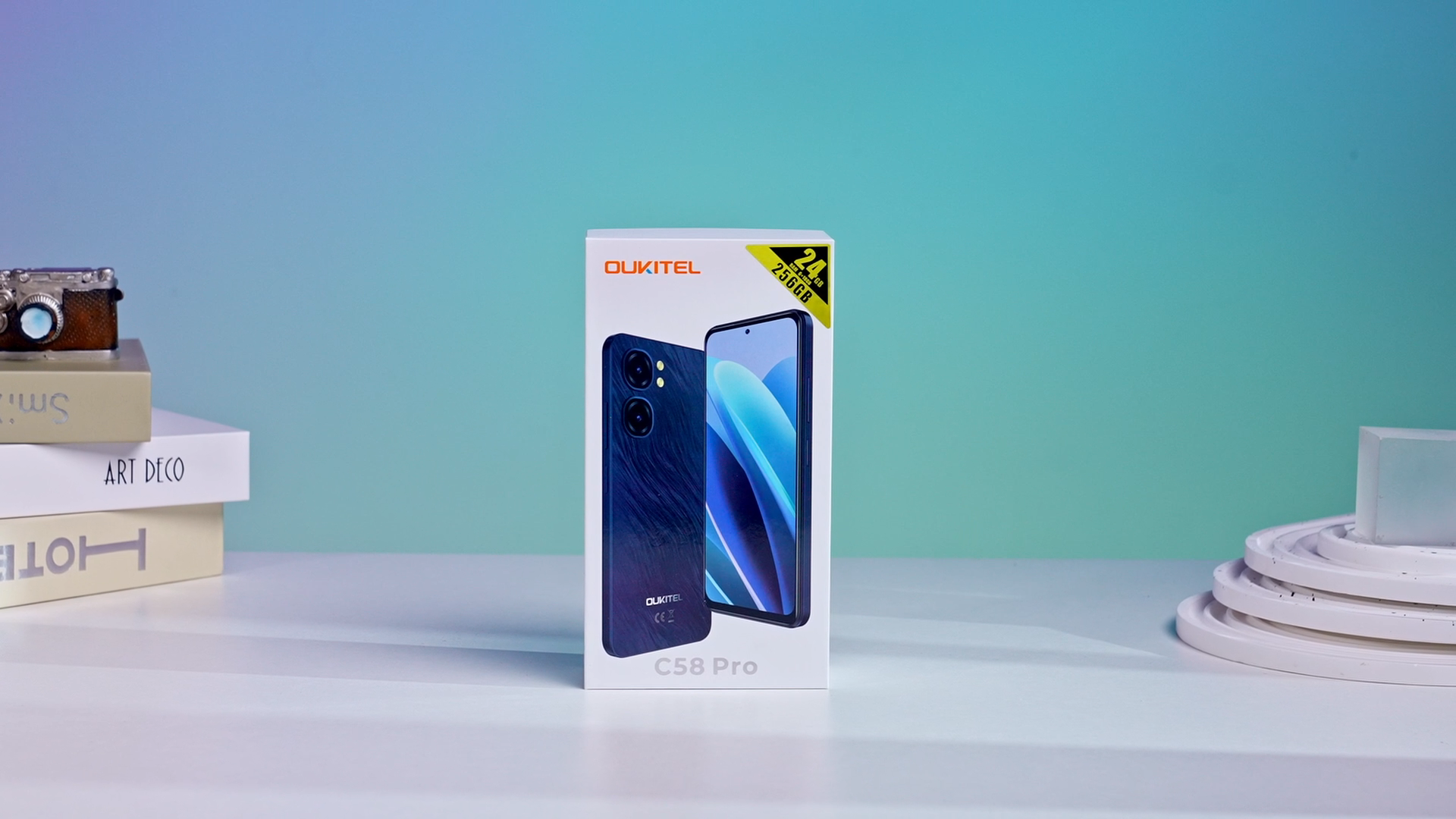 OUKITEL C58 Pro Mobile Phones 2024 - Android14, 24GB RAM+256GB ROM
