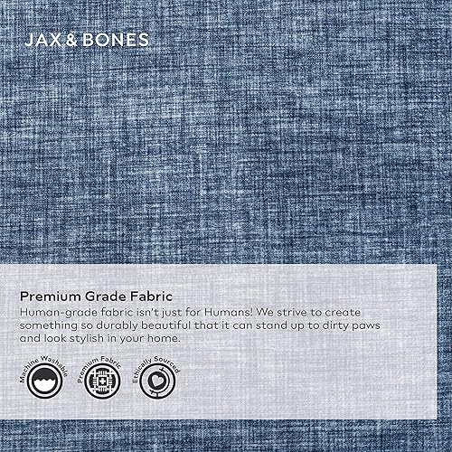 Miniatura 3 de Jax & Bones Cama para perros  Cama lavable a máquina para perros  Lados reforzados resistentes  Camas grises extragrandes para perros  48 x 40