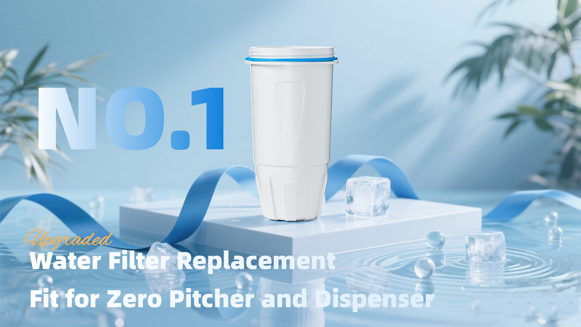 ZR-017 ウォーターピッチャー・ディスペンサー交換用浄水フィルター ８パック Amazon.com: Upgraded Water Filter Replacement Fit for Zero Pitcher