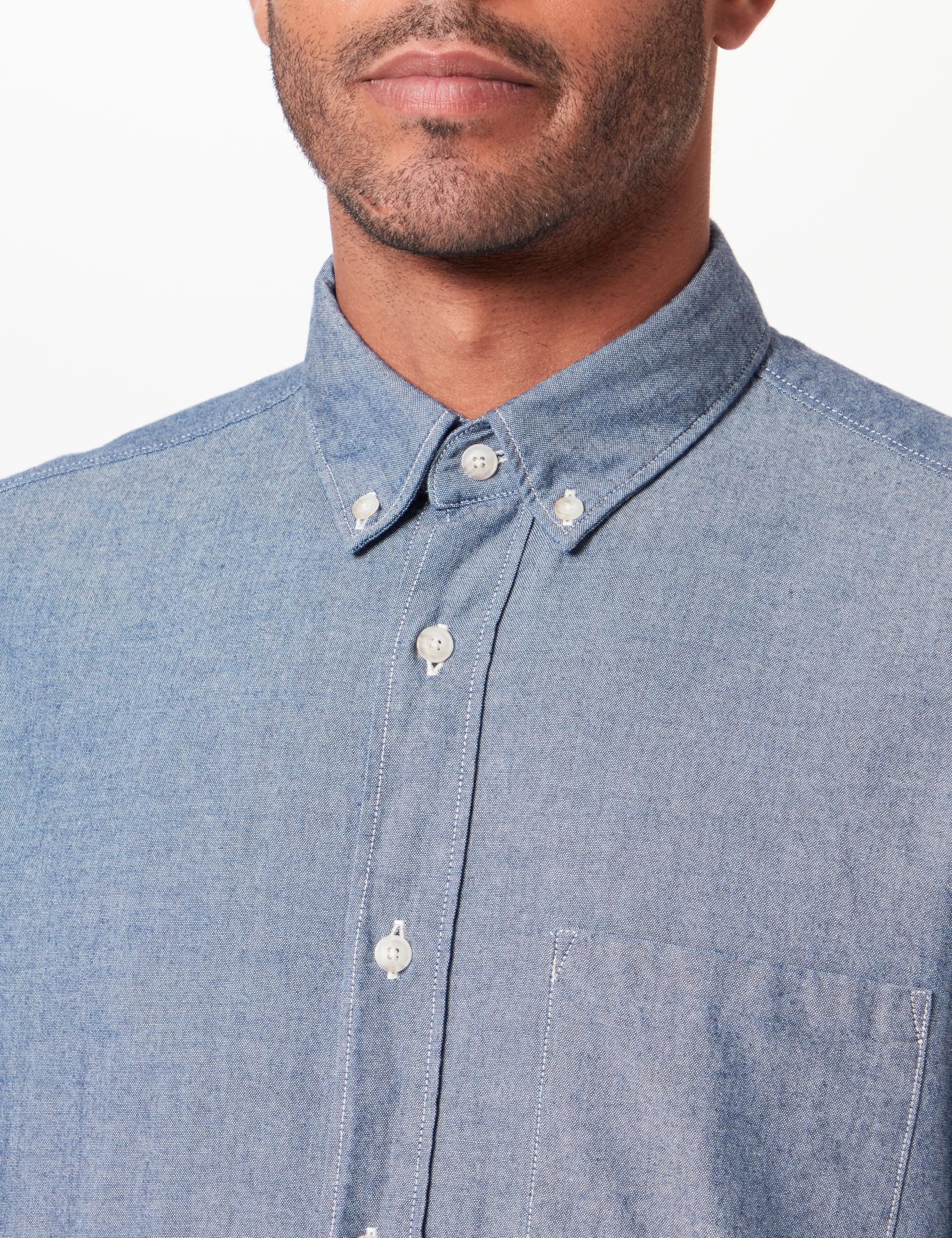 HUGO Men's Ermann Shirt, Light/Pastel Blue450, L - Image 2