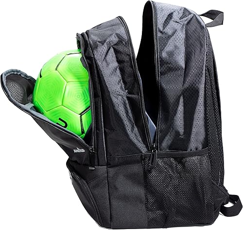 Miniatura 6 de Athletico - Mochila de fútbol juvenil, mochilas para baloncesto, voleibol o fútbol americano, incluye tacos separados y compartimiento para pelota