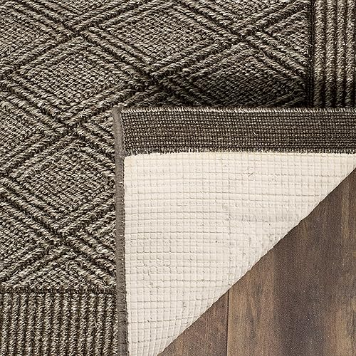 Miniatura 4 de SAFAVIEH Palm Beach Collection - Alfombra de pasillo de 2 x 8 pies, diseño plateado, sisal y yute, ideal para zonas de alto tráfico en sala de