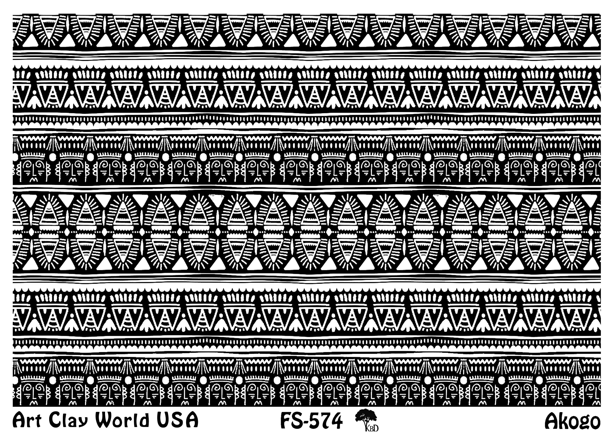 FlexiStamps Texture Sheets Akogo Design - 1 Pc.