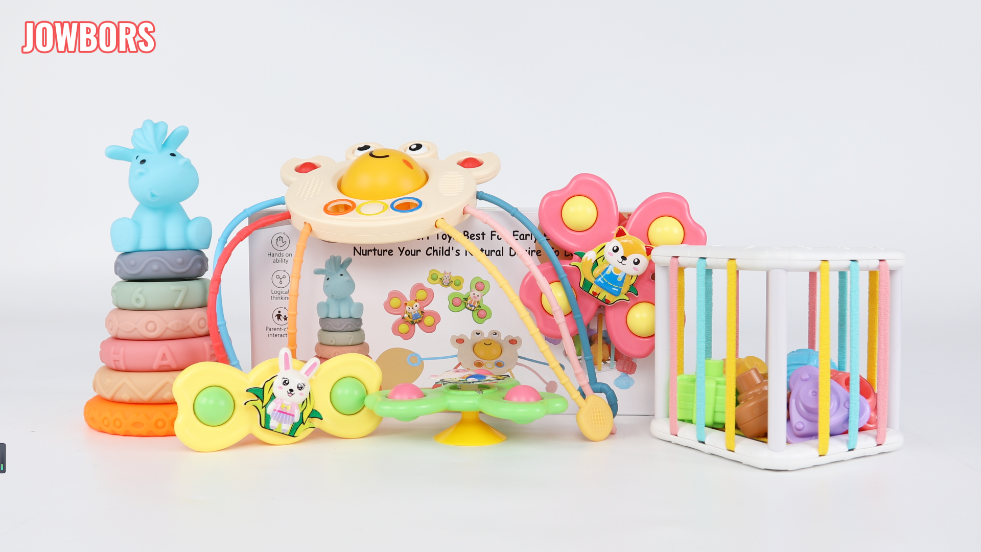 KQWVZ Bauernhof Sensorik-Spielzeug - Montessori Spielset Mit 6 Tieren Für Babys Ab 6 Monaten