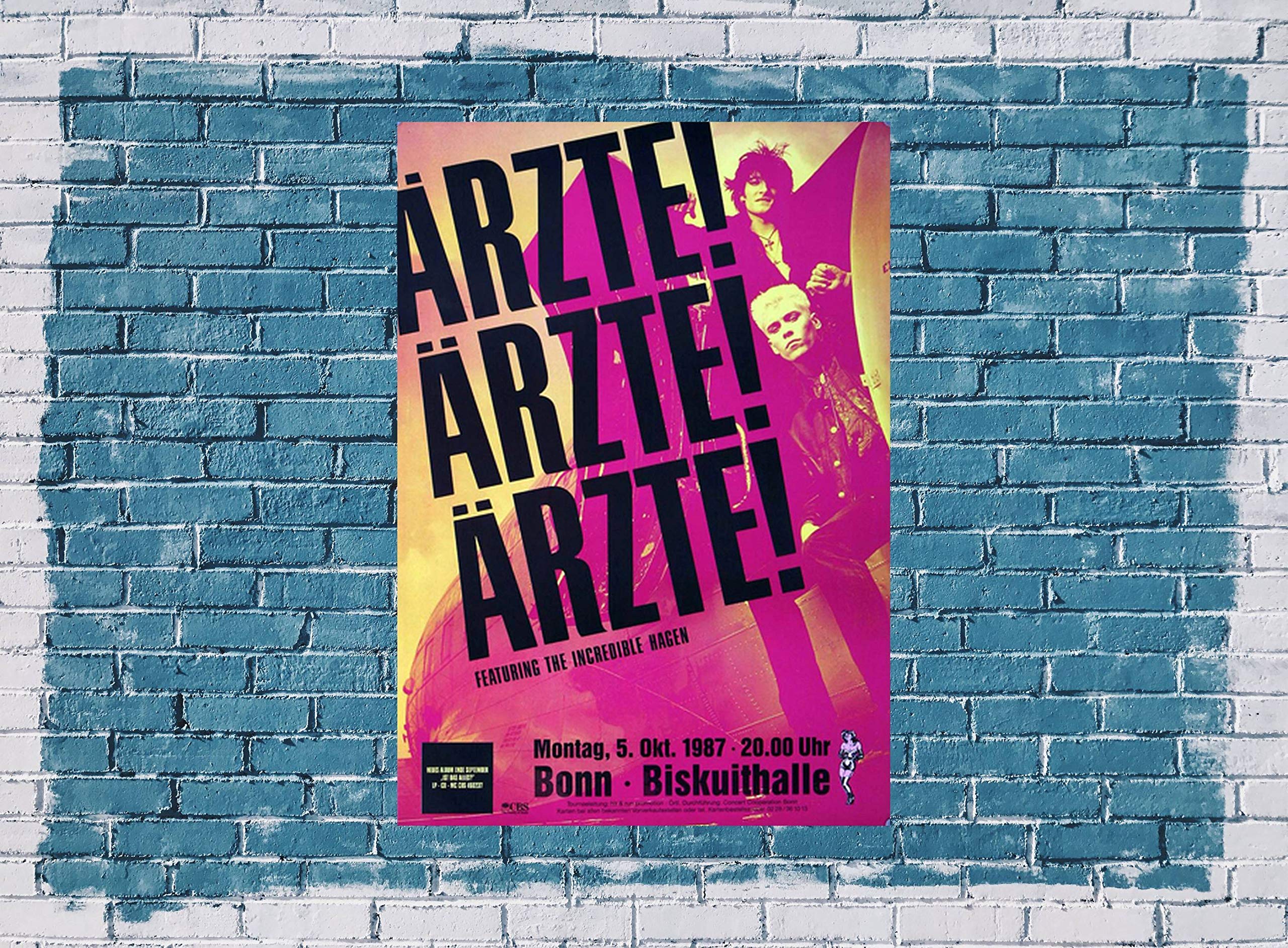 Premium Poster/Plakat | DIN A1 | Live Konzert Veranstaltung » Die Ärzte - Ist das Alles, Bonn 1987 «