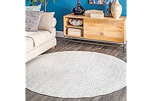 nuLOOM Wynn Braided Indoor/Outdoor Round Entryway Rug, 4'