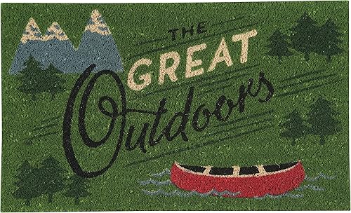 Miniatura 7 de Now Designs Pointsettia - Felpudo de fibra de coco natural con respaldo de vinilo, 18 x 30 pulgadas