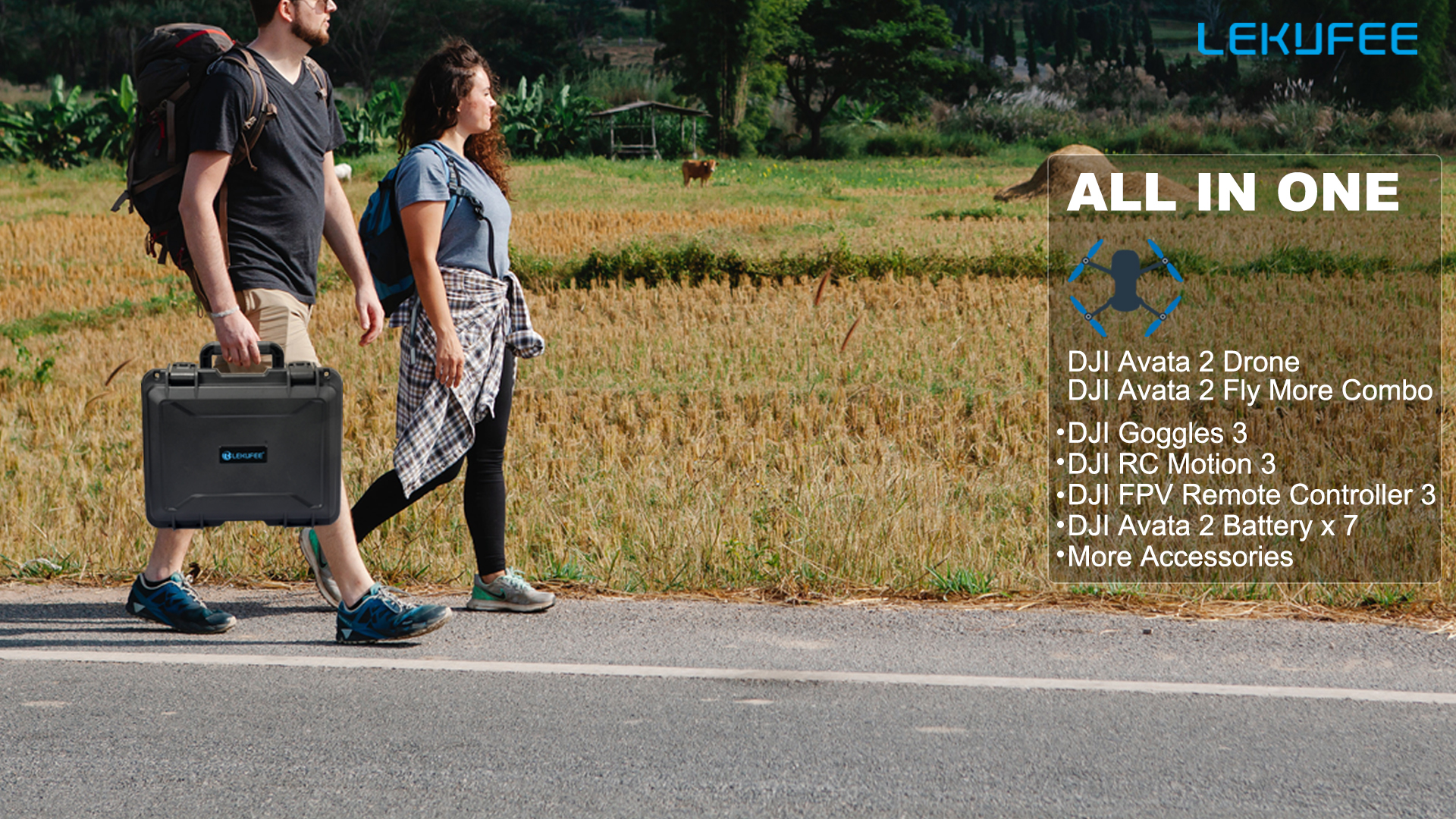 Amazon.com: Lekufee Waterproof Hard Carrying Case for DJI Avata 2