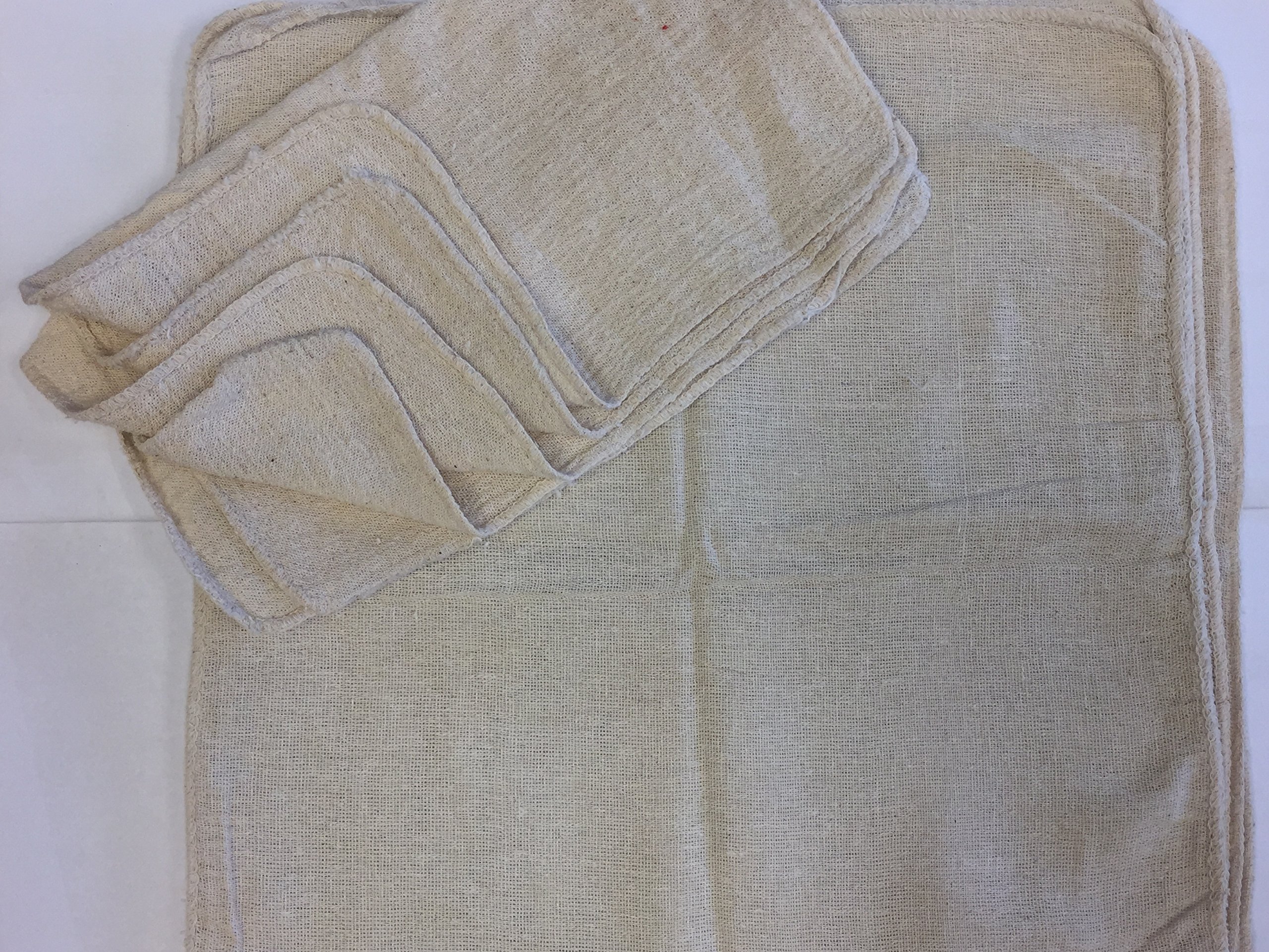 500 PACK NEW NATURAL SHOP TOWELS RAGS BRAND MECHANICS INDUSTRIAL GRADE 13X14-image-10
