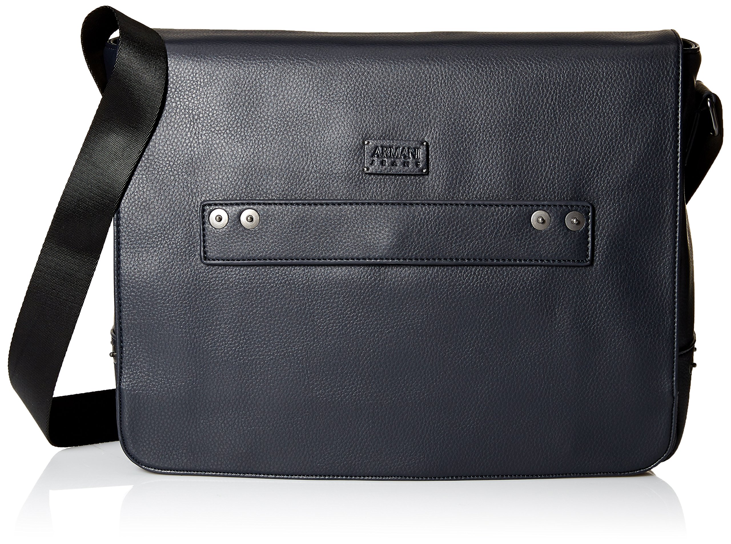 Armani Jeans Men's Deerskin Look Embossed Messenger Bag