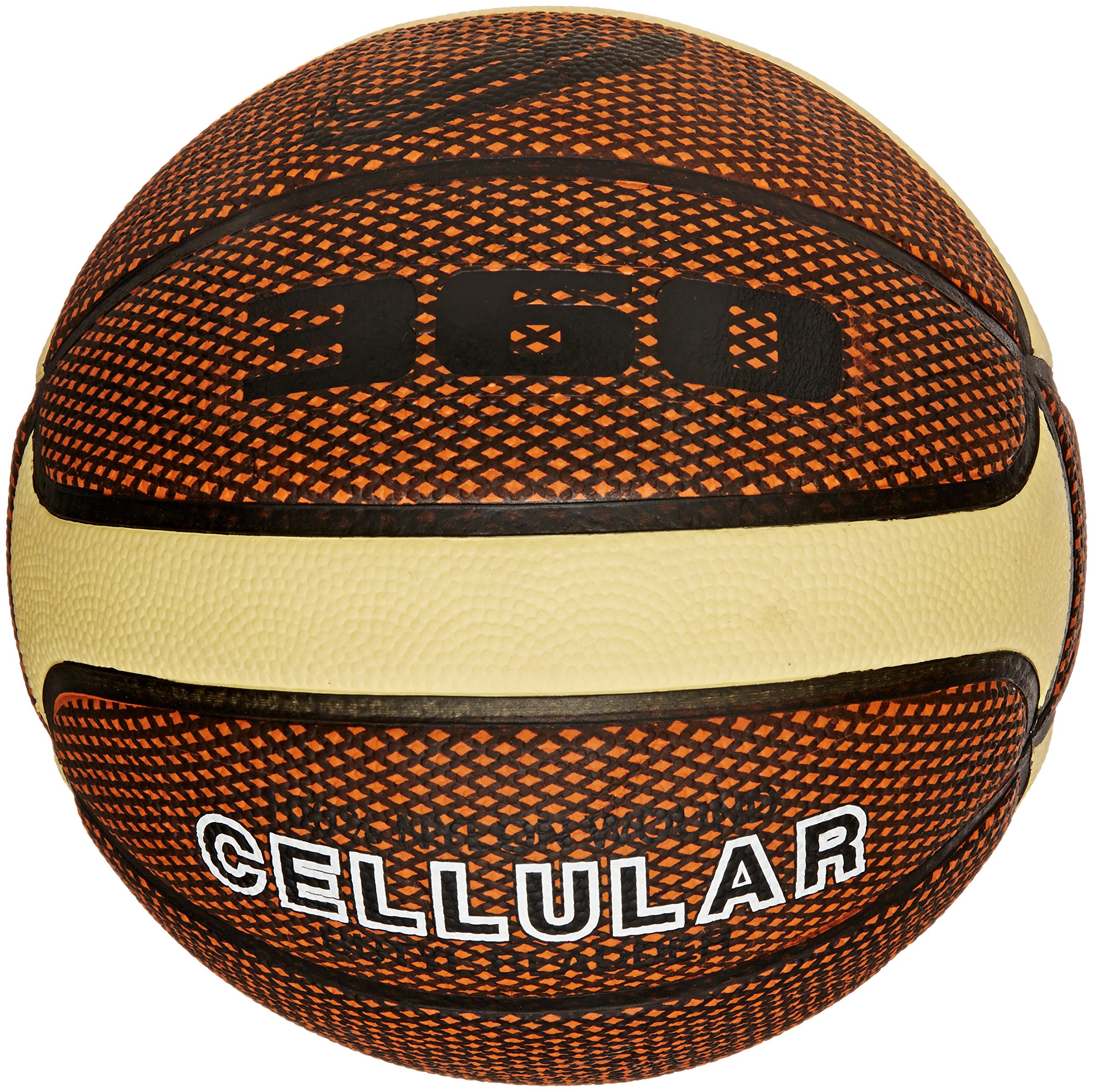 360 Athletics New - Cellular Basketball Size 7, Square Design, Brown and Cream
