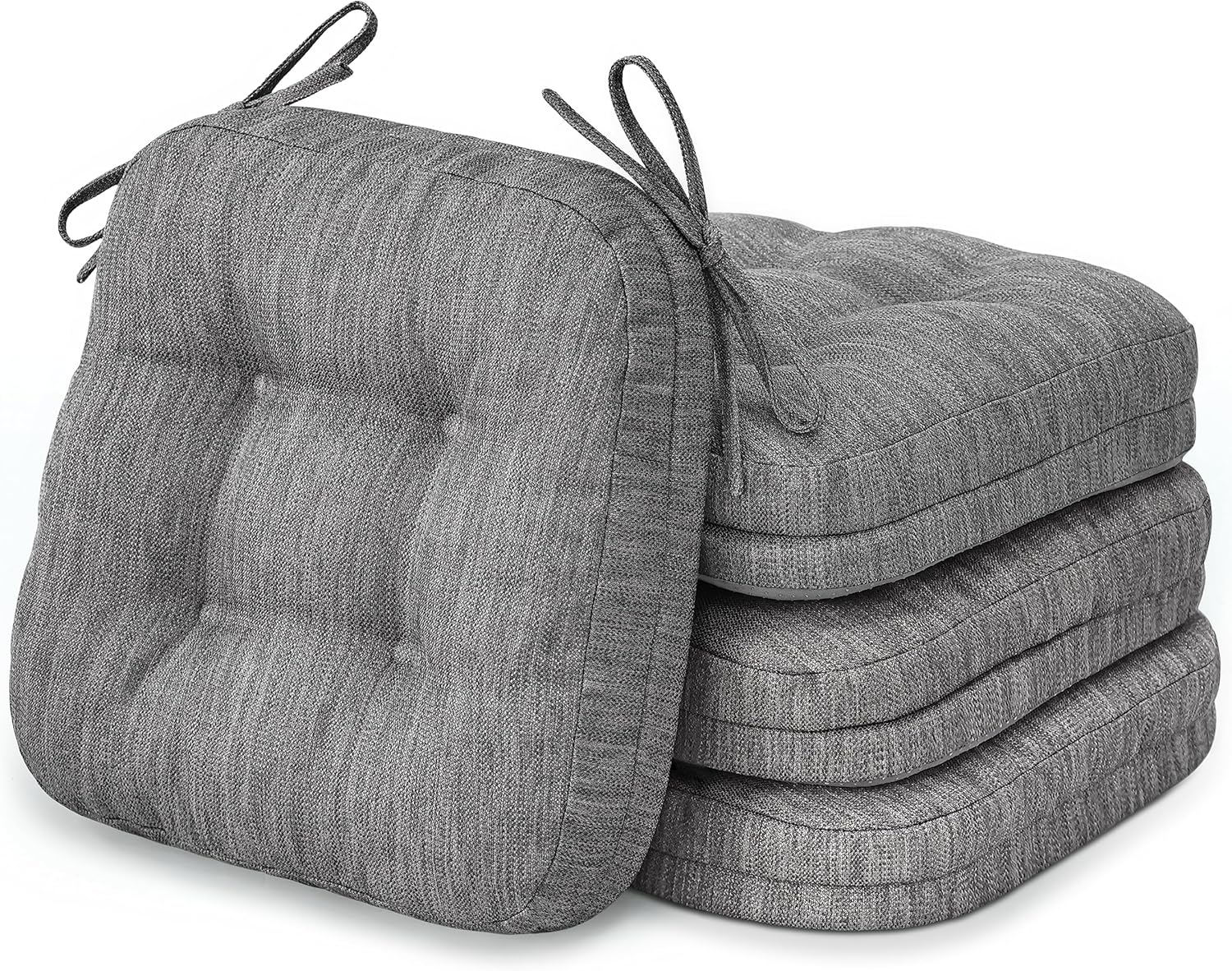 Amazon.com: Shinnwa Chair Cushions for Dining Chairs 4 Pack, Tufted ...